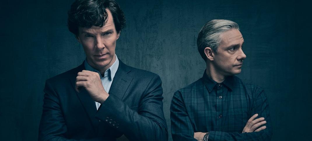 Benedict Cumberbatch and Martin Freeman in "Sherlock" Season 4. (Photo: Courtesy of Todd Antony/Hartswood Films 2016 for MASTERPIECE)