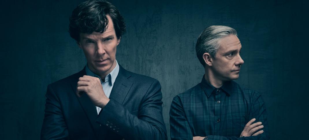 Benedict Cumberbatch and Martin Freeman in "Sherlock" Season 4. (Photo: Courtesy of Todd Antony/Hartswood Films 2016 for MASTERPIECE)