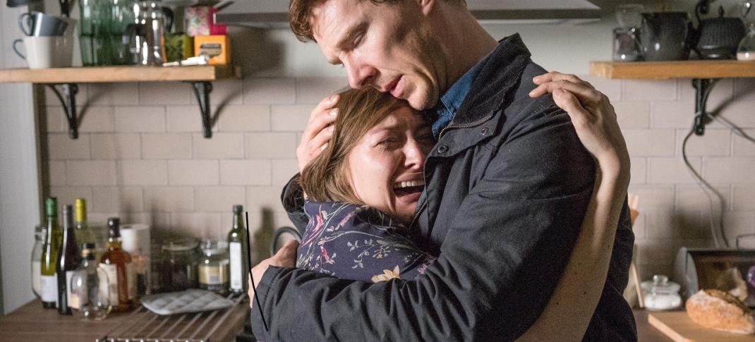 Benedict Cumberbatch and Kelly Macdonald in "The Child in Time" (Photo: Courtesy of Pinewood Television, SunnyMarch TV and MASTERPIECE for BBC One and MASTERPIECE) 