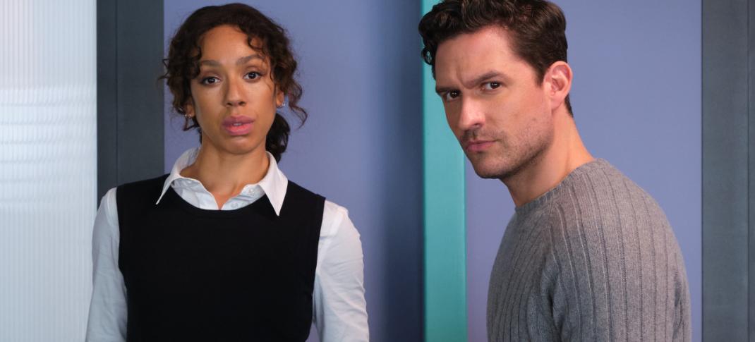 Ben Aldrich and Pearl Mackie in "The Long Call" (Photo: ITV)