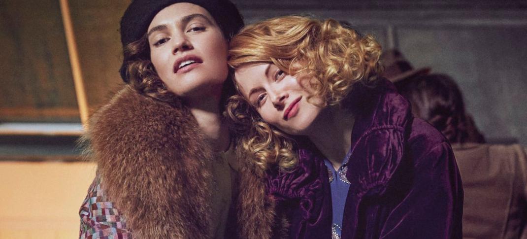 Lily James and Emily Beechum in "The Pursuite of Love" (Photo: BBC)