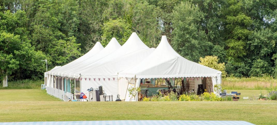 The Great British Baking Show's famous tent 