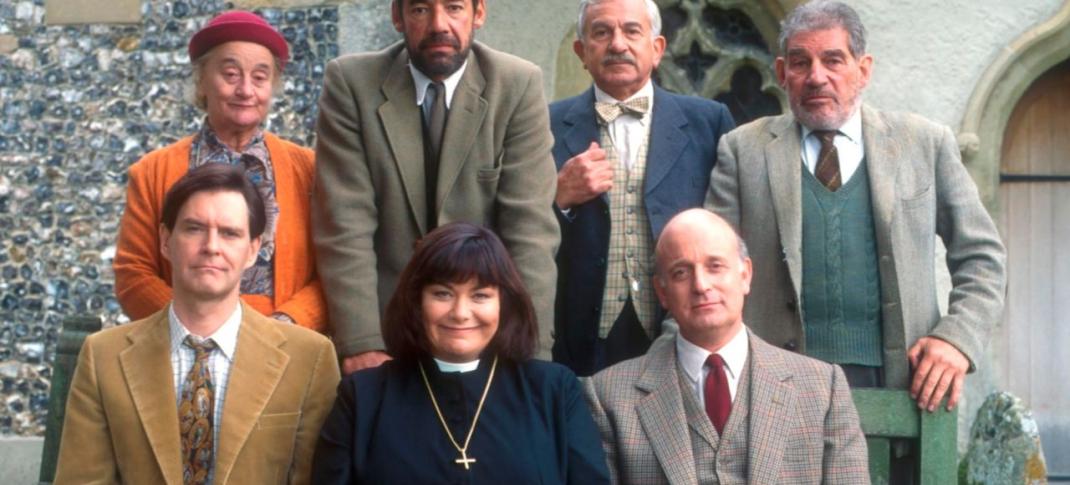 The cast of "The Vicar of Dibley". (Photo: Courtesy of BBC and Tiger Aspect Productions)