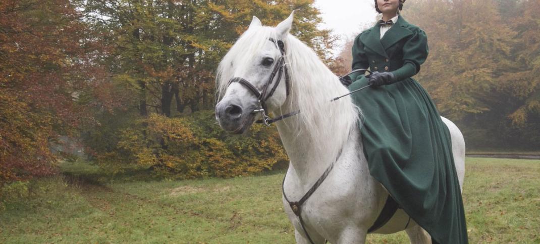 This show is so pretty! (A.k.a. I love Victoria's dress in this shot.) (Photo: ITV)