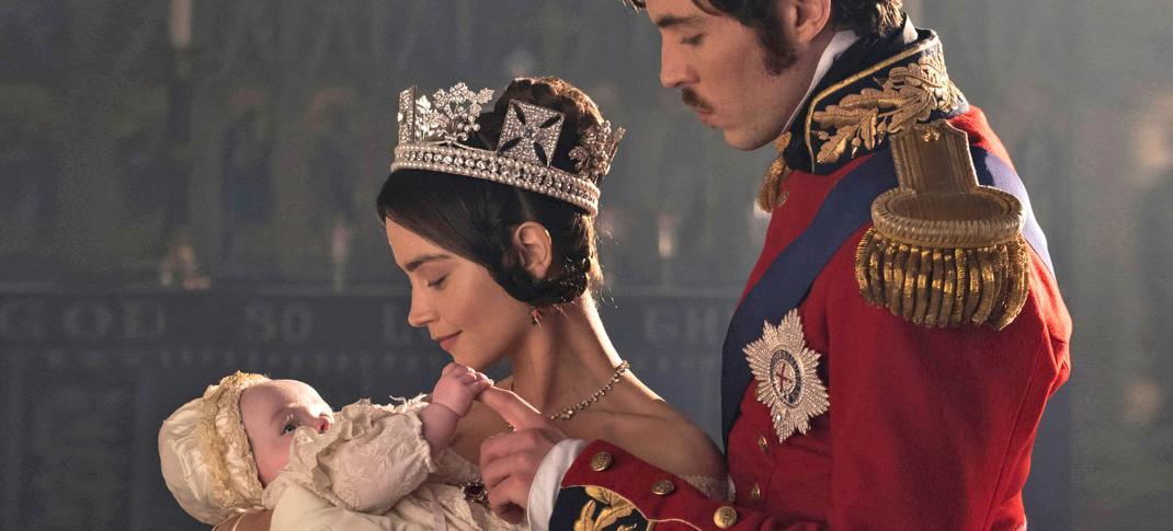 A photo of Victoria, Albert and their daughter from "Victoria" Season 2. (Photo: Courtesy of GARETH GATTRELL/ITV Plc for MASTERPIECE)