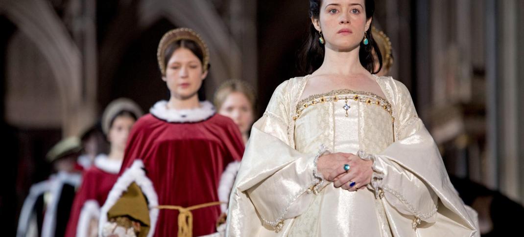Claire Foy as Anne Bolyen in "Wolf Hall" ​(Photo: Courtesy of Ed Miller/Playground & Company Pictures for MASTERPIECE/BBC)