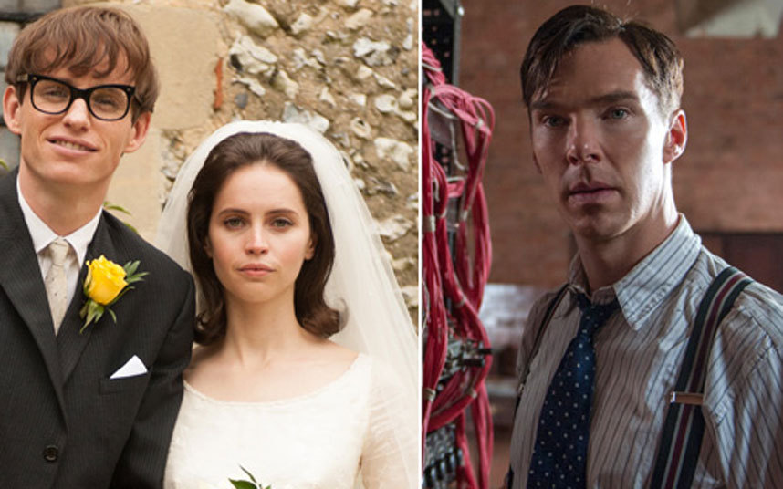 Eddie Redmayne, Felicity Jones and Benedict Cumberbatch are just three of the Brits nominated in major Oscar categories this year. (Photos: Weinstein Films/Working Title Films)