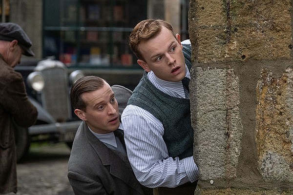 Tristan Farnon (Callum Woodhouse) and James Herriot (Nicholas Ralph).Credit: Courtesy of © Playground Television UK Ltd & all3media international 